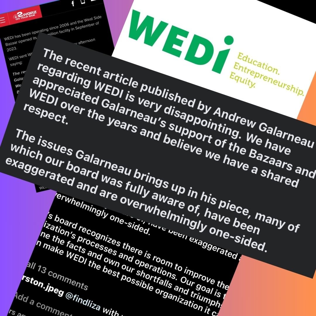 Read more about the article Sunday News: Downtown Bazaar closing averted, WEDI board disputes Galarneau story