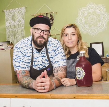 Read more about the article Four Bites Show: Lindsey and RJ Marvin, Barrel + Brine, talk small biz survival Monday