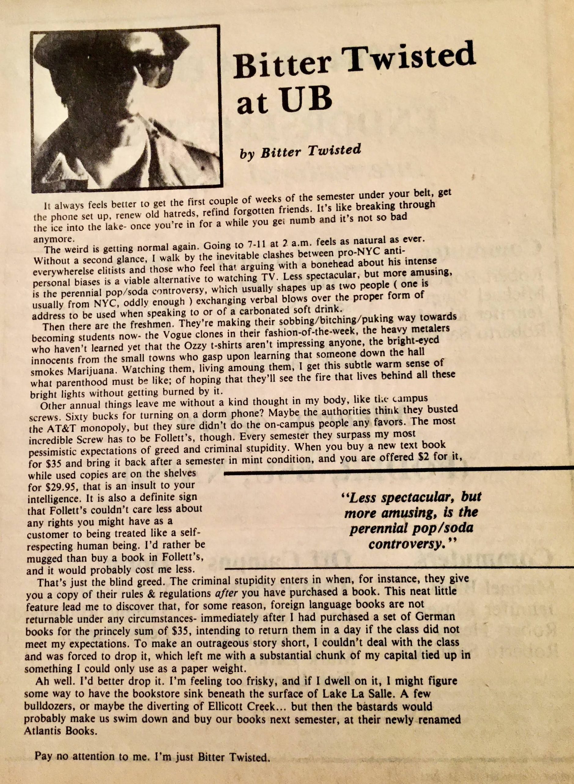 Read more about the article The birth of Bitter Twisted