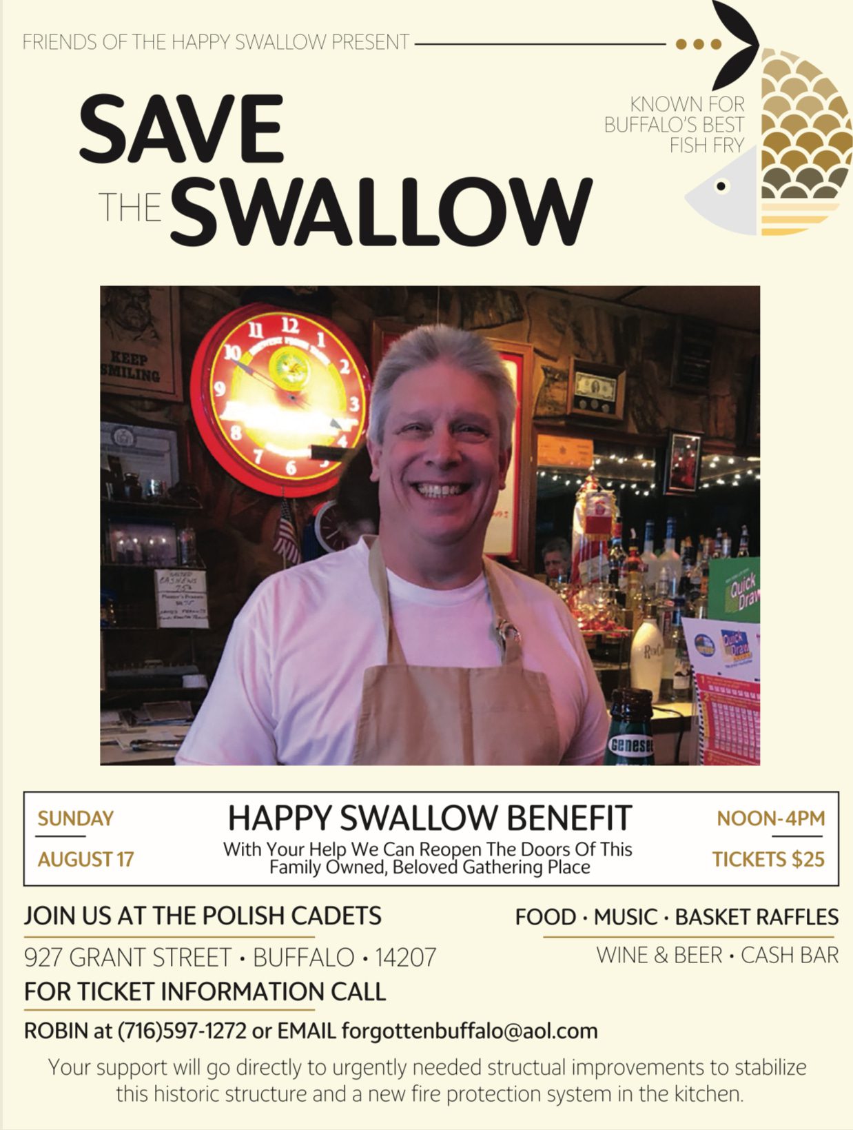 Read more about the article Sunday News: Can beer and burgers help save the Happy Swallow?