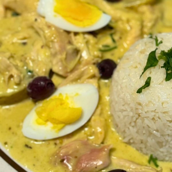 Aji de gallina at Nana Peruvian Kitchen, Fredonia NY