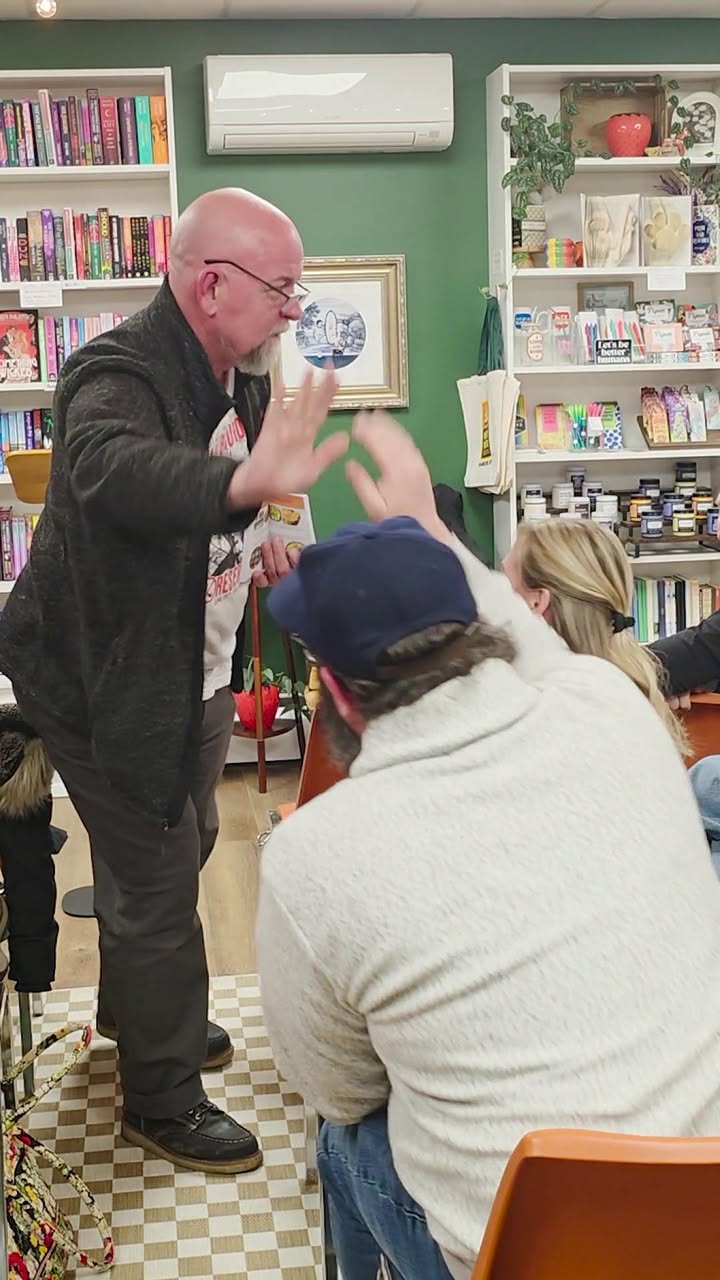 Read more about the article At Merit Badge Books, talking about my book, Where to Eat in Buffalo: 2026 Edition