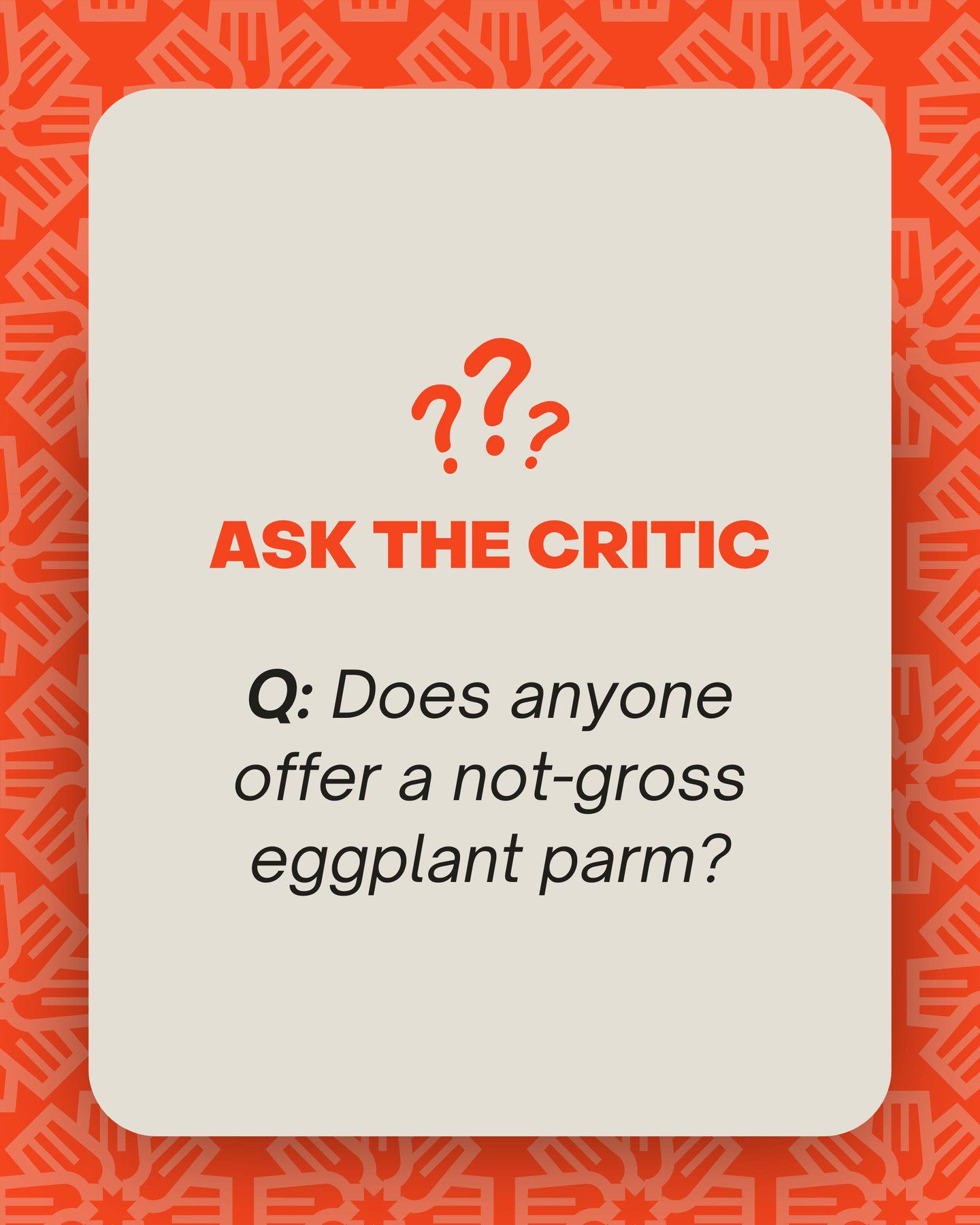 Read more about the article Looking for a delicious eggplant parm?