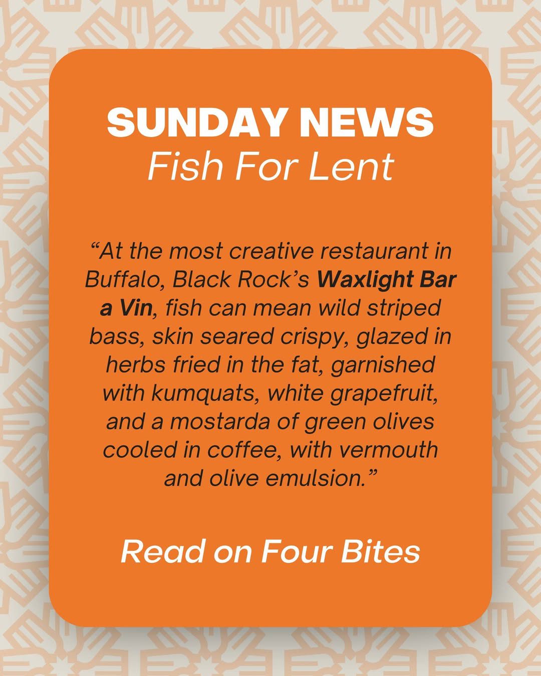 Read more about the article Lent is fish season in Buffalo, and the fish fry is our homegrown pride and joy