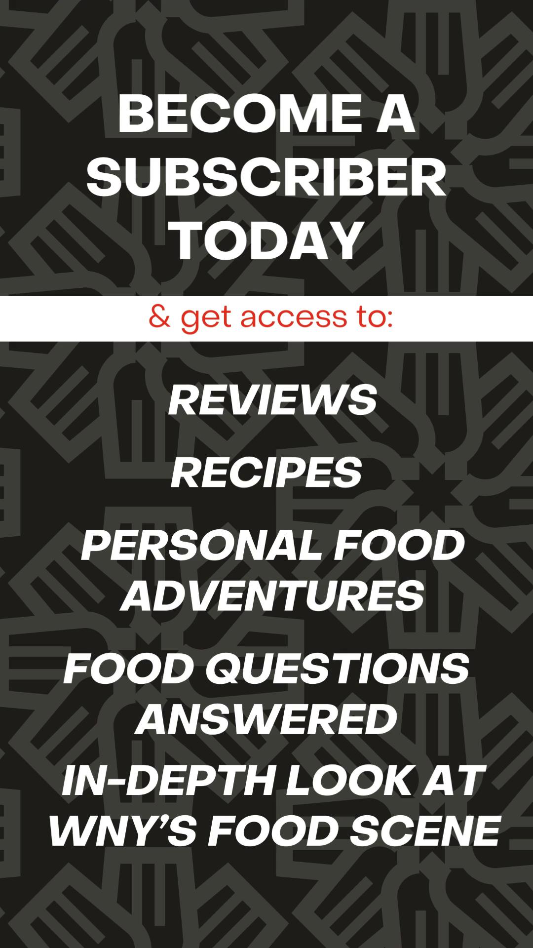 Read more about the article Do you want the 411 on Buffalo’s best restaurants, markets, bars and all things food related?